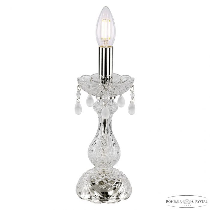 Настольная лампа хрустальная 112L/1-27 Ni V0300 Bohemia Ivele Crystal