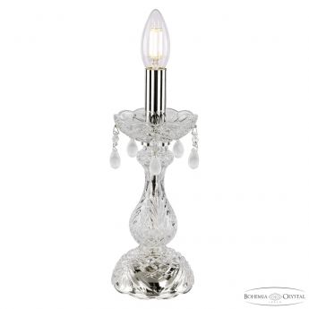 Настольная лампа хрустальная 112L/1-27 Ni V0300 Bohemia Ivele Crystal