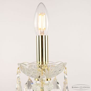 Настольная лампа хрустальная 107L/1-27 G Bohemia Ivele Crystal