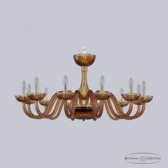 Люстра хрустальная 1310/12/360 G Am/Amber/M-1G Bohemia Ivele Crystal