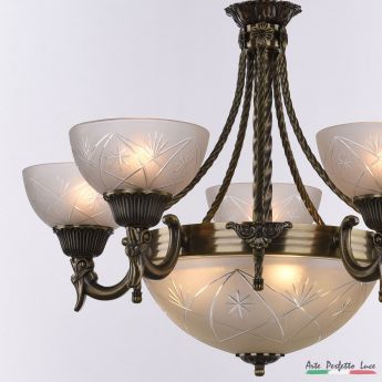 Люстра APL2231622ASTD/5+3 AB  Arte Perfetto Luce