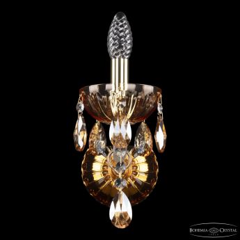 Бра с цветным хрусталём 5413B/1/165 G Amber/M-1H K721 Bohemia Ivele Crystal