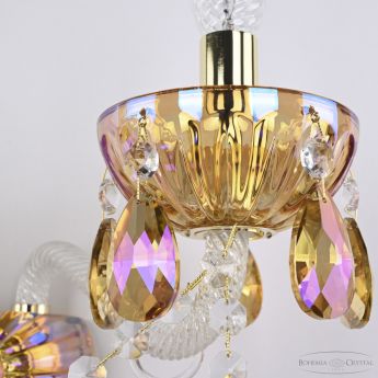 Бра с цветным хрусталём 5413B/2/165 G Shampan/M-1H K777 Bohemia Ivele Crystal