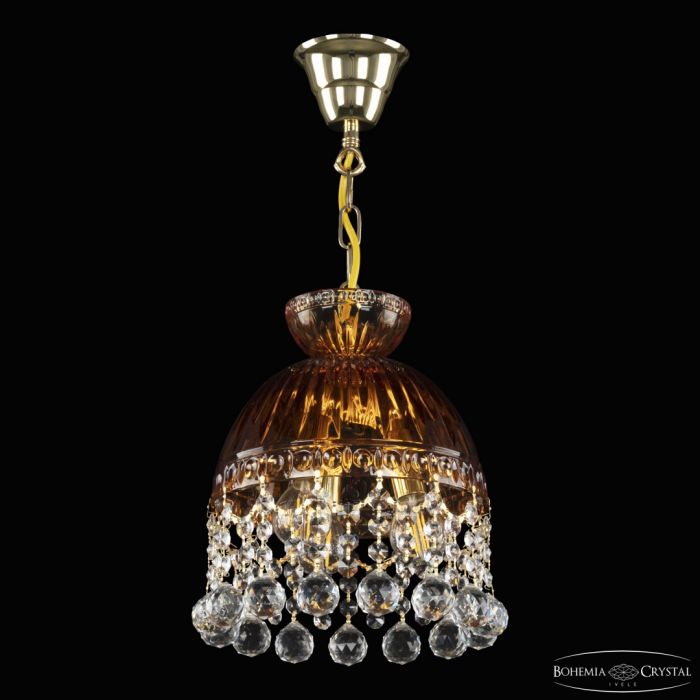 Подвесной светильник с цветным хрусталём 5478/22 G Amber/M-1G Balls Bohemia Ivele Crystal