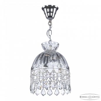 Подвесной светильник с цветным хрусталём 5478/22 Ni Clear/M-1H Leafs Bohemia Ivele Crystal