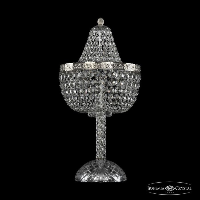 Настольная лампа хрустальная 19281L4/H/25IV Ni Bohemia Ivele Crystal