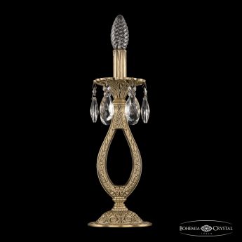 Настольная лампа бронзовая 72300l/1-33 FP Bohemia Ivele Crystal