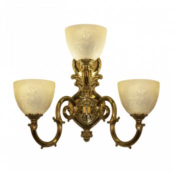 Бра бронзовые 7203B16P/2+1/210 G P1 U Pair Bohemia Ivele Crystal
